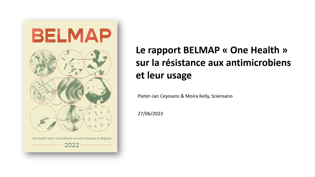 Le rapport One-Health « BELMAP » Le rapport One-Health « BELMAP »