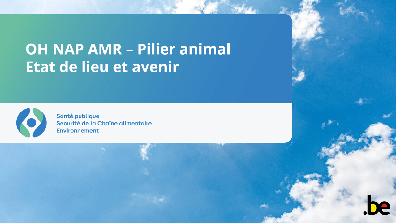 Le Plan d’Action National One-Health contre la RAM – pilier animal : états des lieux et perspectives Le Plan d’Action National One-Health contre la RAM – pilier animal : états des lieux et perspectives