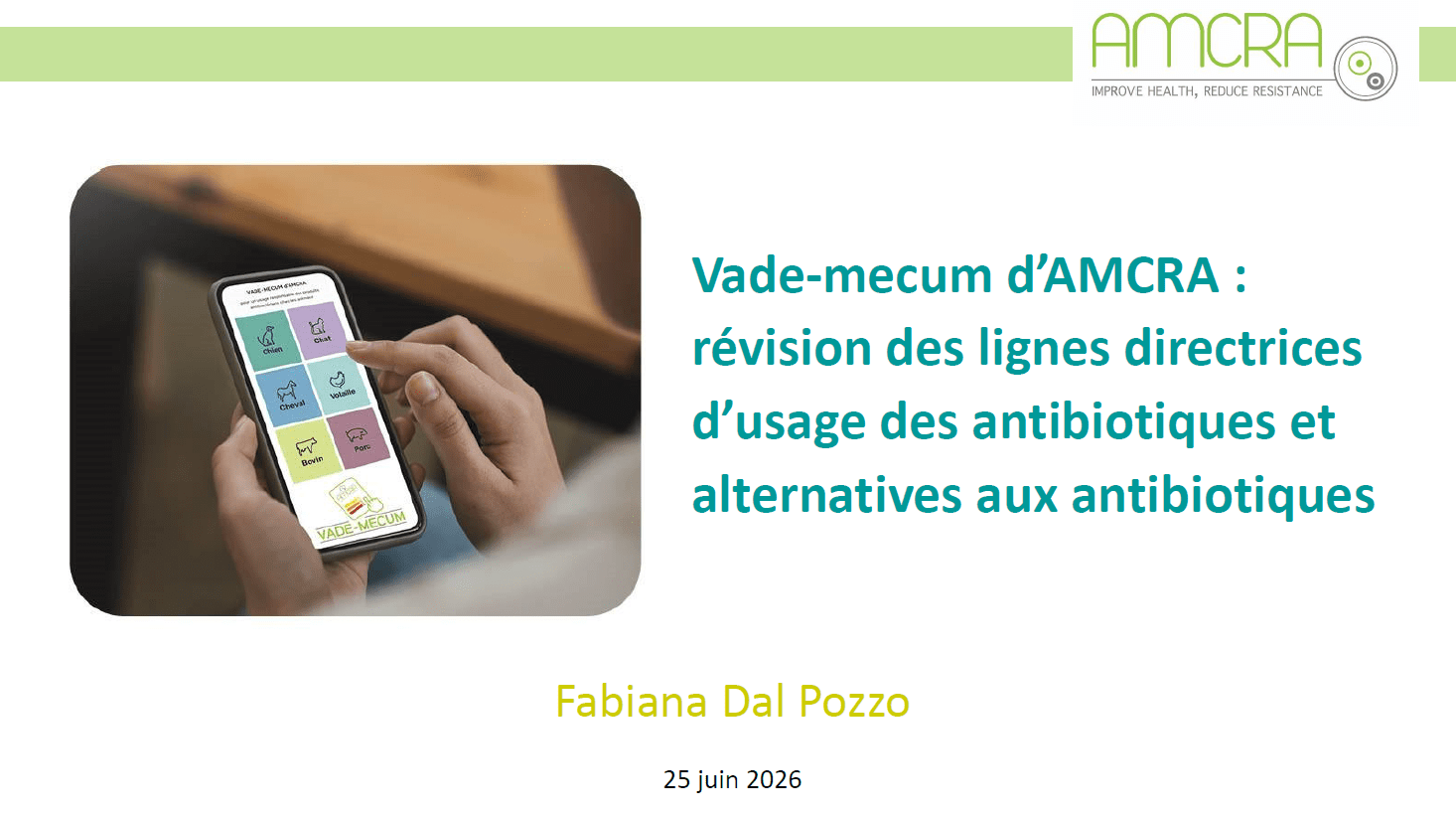 Vade-mecum d’AMCRA : révision des lignes directrices d’usage des antibiotiques et alternatives aux antibiotiques 