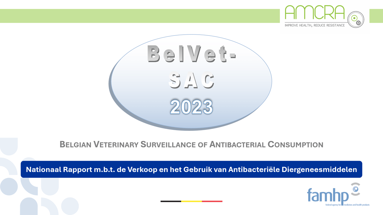 Het BelVet-SAC rapport: antibioticumverkoops- en gebruiksresultaten in de diergeneeskunde op nationaal en sectorniveau Het BelVet-SAC rapport: antibioticumverkoops- en gebruiksresultaten in de diergeneeskunde op nationaal en sectorniveau